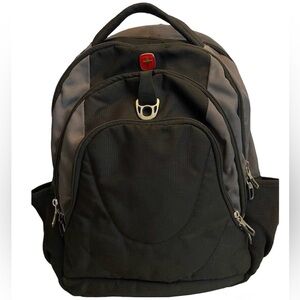 SWISS GEAR BACKPACK AIRFLOW BLACK & GRAY SCHOOL TRAVEL